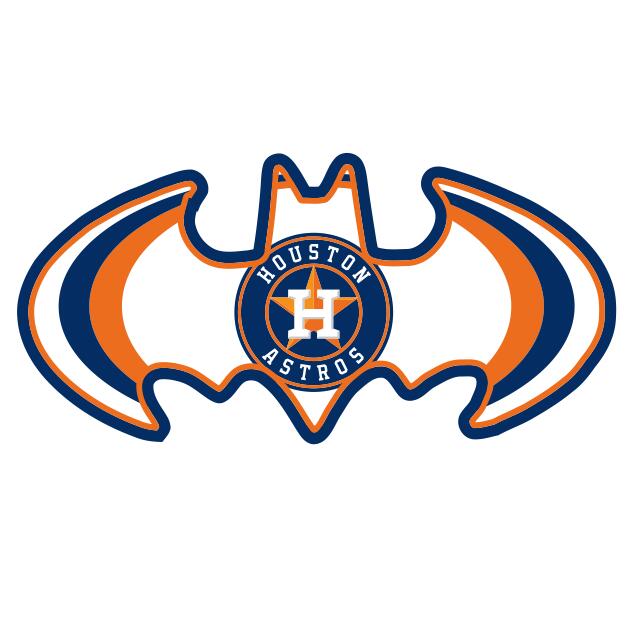 Houston Astros Batman Logo fabric transfer